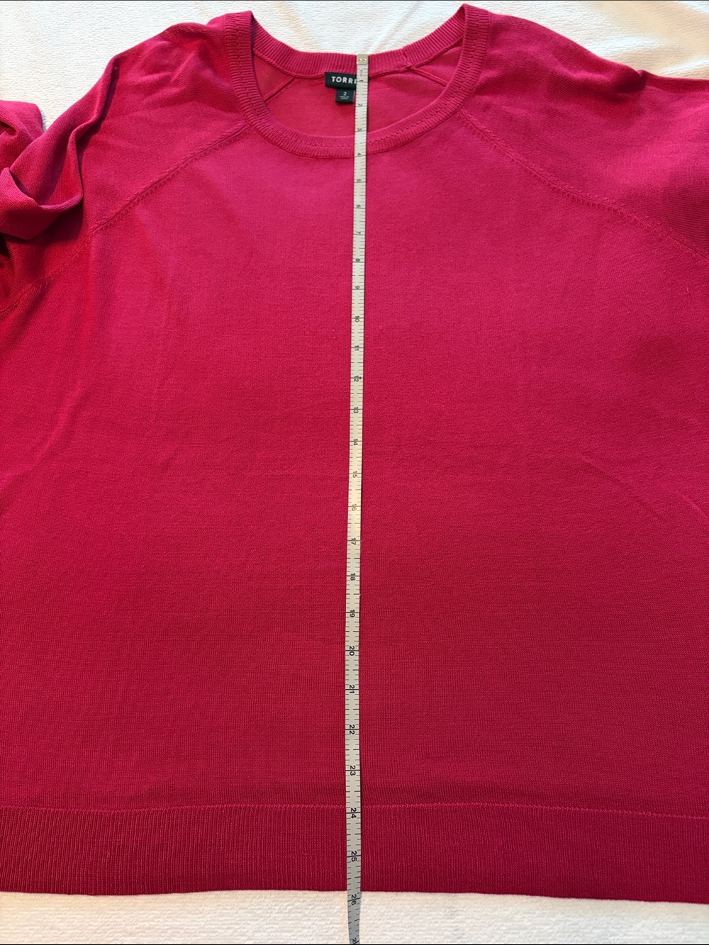 torrid Hot Pink Long Sleeve Lightweight Sweater - Picture 7 of 9
